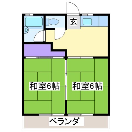 露崎コーポの物件間取画像